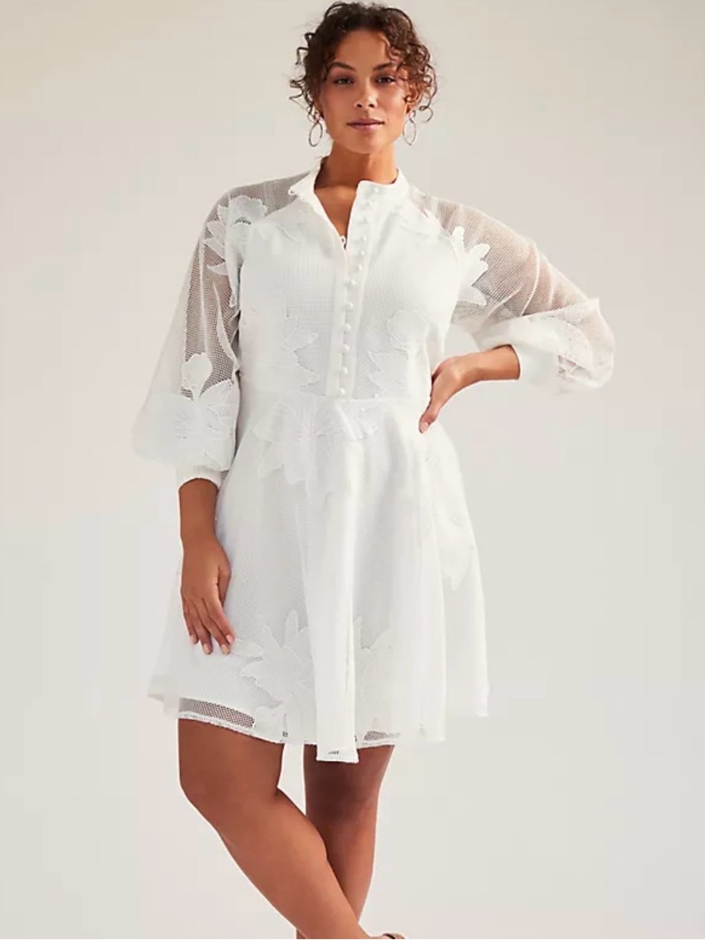 Anthropologie 2X Mare Mare Sabine Embroidered Engagement Wedding Plus Dress NWT